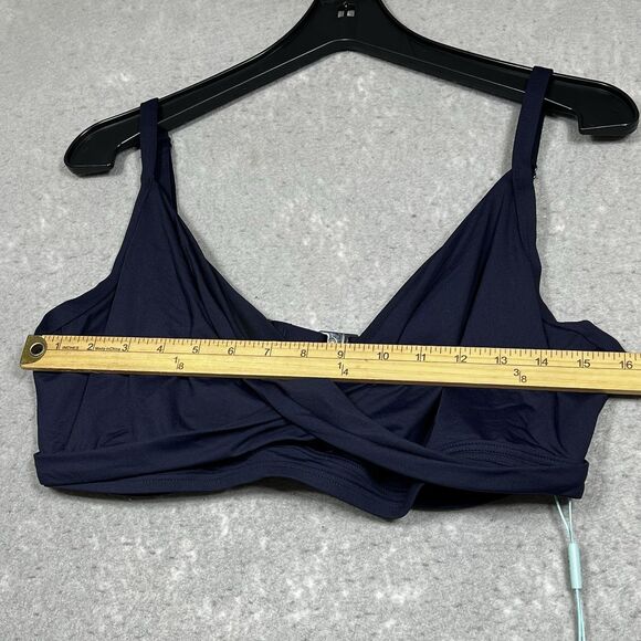 Sea Level Swim Bikini Top Womens Size 14 Blue Swimsuit Nylon Blended NWT - Picture 4 of 13
